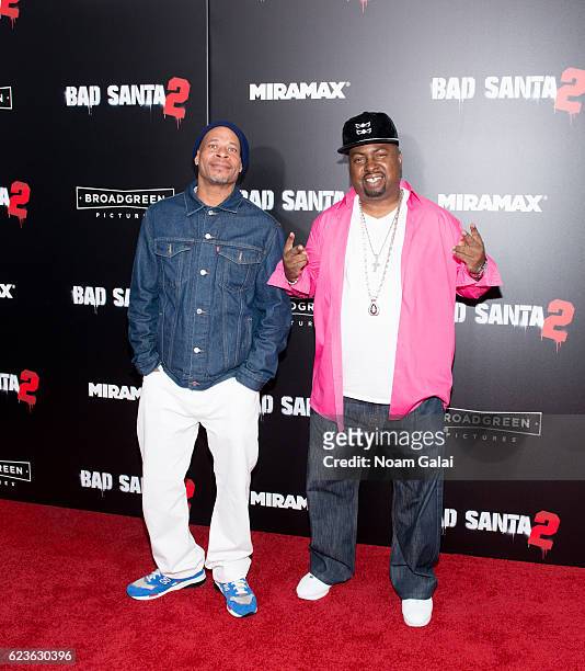 Fresh Kid Ice and Brother Marquis of 2 Live Crew attend the "Bad Santa 2" New York premiere at AMC Loews Lincoln Square 13 theater on November 15,...