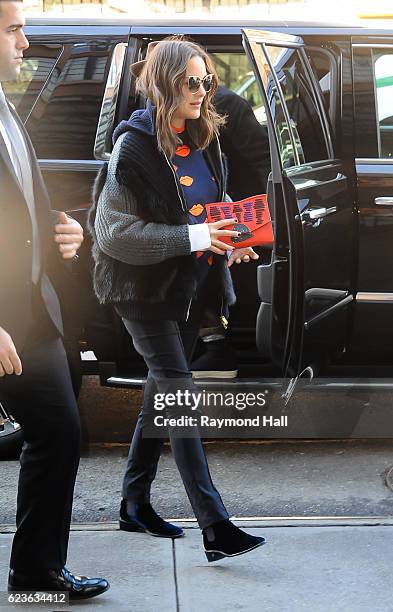Actress Marion Cotillard is seen walking in Soho on November 16, 2016 in New York City.