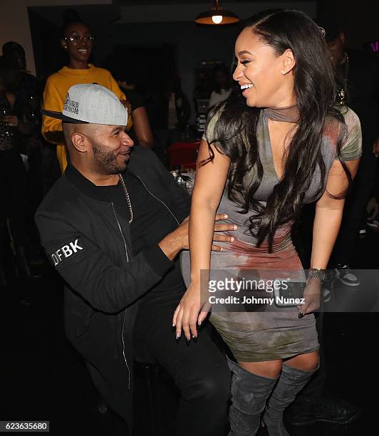 Suss One and Tahiry attend DJ Suss One Birthday Celebration at The Loft on November 15, 2016 in New York City.
