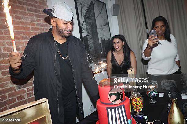 Suss One celebrates his birthday at The Loft on November 15, 2016 in New York City.