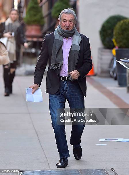 Nick Mason is seen in Soho on November 16, 2016 in New York City.