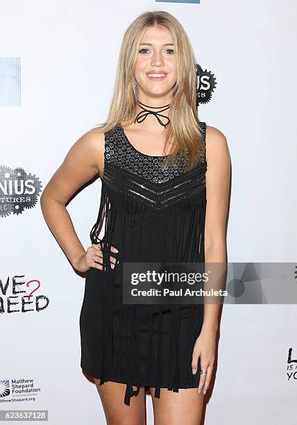 Actress Lexi DiBenedetto attends the premiere of "Love Is All You Need?" at ArcLight Hollywood on November 15, 2016 in Hollywood, California.