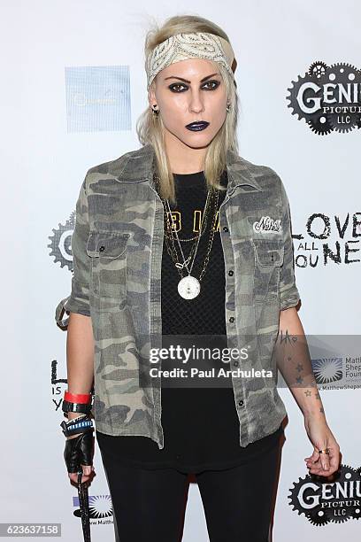 Recording Artist Sabrina Petrini attends the premiere of "Love Is All You Need?" at ArcLight Hollywood on November 15, 2016 in Hollywood, California.