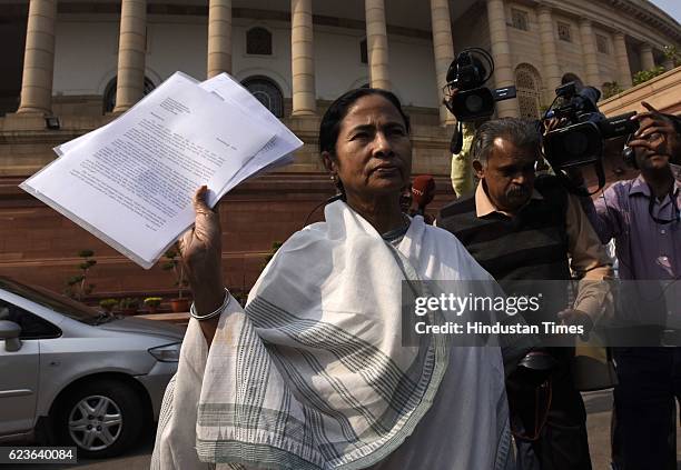 Chief and Chief Minister of West Bengal Mamata Banerjee along with other party leaders - Shiv Sena, AAP, and National Conference Party during a march...