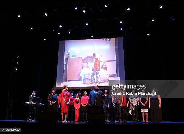 The cast of "The First Noel" Sneak Peek at The Apollo Theater on November 16, 2016 in New York City.