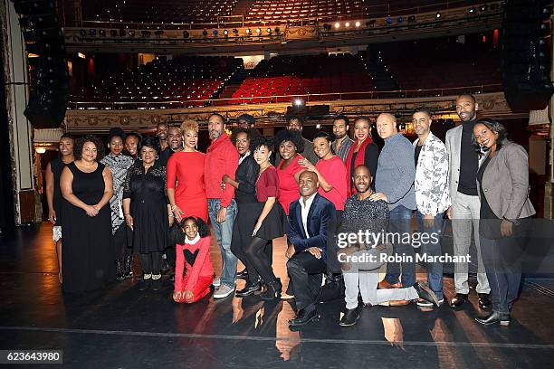 The cast of "The First Noel" Sneak Peek at The Apollo Theater on November 16, 2016 in New York City.