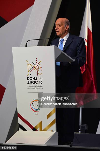 Julio Cesar Maglione speaks during the fourth day of the 21st ANOC General Assembly at the Sheraton Grand Hotel on November 16, 2016 in Doha, Qatar.