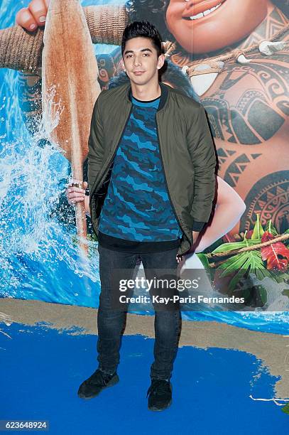 Florian N'Guyen attends the "Vaiana, Le Legende Du Bout Du Monde" Paris Premiere at Le Grand Rex on November 16, 2016 in Paris, France.