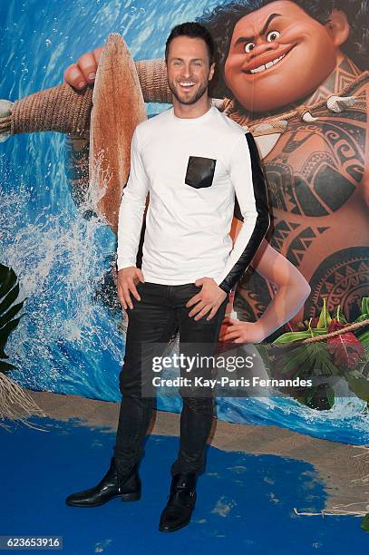 Christian Millette attends the "Vaiana, Le Legende Du Bout Du Monde" Paris Premiere at Le Grand Rex on November 16, 2016 in Paris, France.