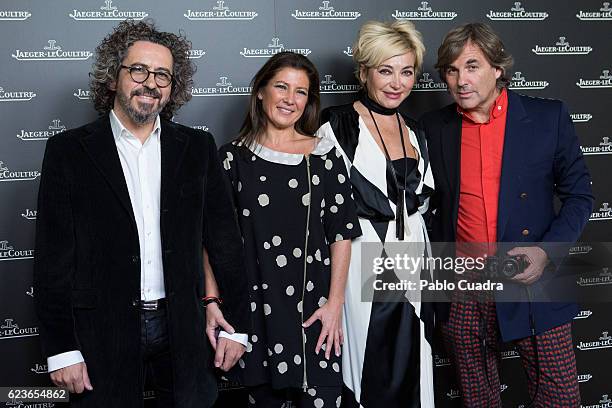 Jose Serrano, Sara Baras, Simona Gandolfi and Hubertus von Hohenlohe attend the 'Reverso' Jaeger-LeCoultre watch presentation at Alma Sensai Club...