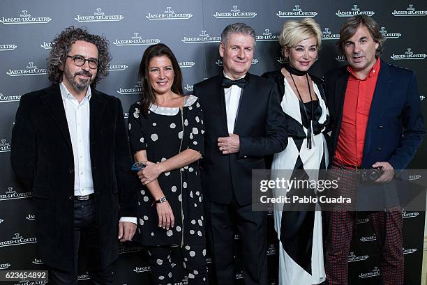 Jose Serrano, Sara Baras, Janeck De Leskiewicz, Simona Gandolfi and Hubertus von Hohenlohe attend the 'Reverso' Jaeger-LeCoultre watch presentation...