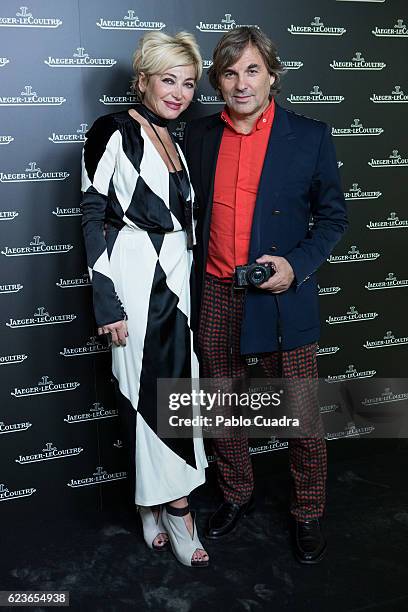 Simona Gandolfi and Hubertus von Hohenlohe attend the 'Reverso' Jaeger-LeCoultre watch presentation at Alma Sensai Club on November 16, 2016 in...