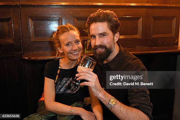 Martha Ward and Jack Guinness attend Frame Pub Quiz on November 16, 2016 in London, England.