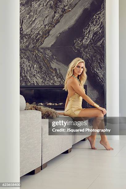 Morgan Stewart is photographed for Locale Magazine on August 7, 2016 in Los Angeles, California.