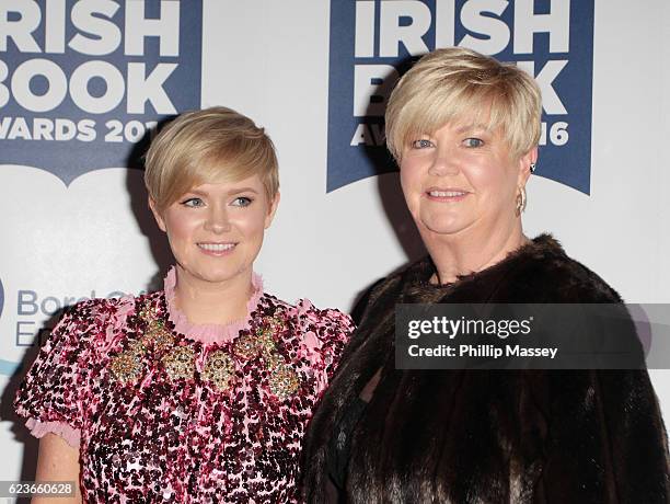 Cecelia Ahern and Miriam Ahern attend the Bord Gais Energy Irish Book Awards at Double Tree Hilton Hotel on November 16, 2016 in Dublin, Ireland.