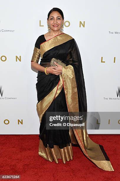 Deepti Naval attends the "Lion" premiere at Museum of Modern Art on November 16, 2016 in New York City.