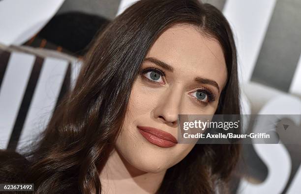 Actress Kat Dennings arrives at the 30th Israel Film Festival Anniversary Gala Awards Dinner at the Beverly Wilshire Four Seasons Hotel on November...