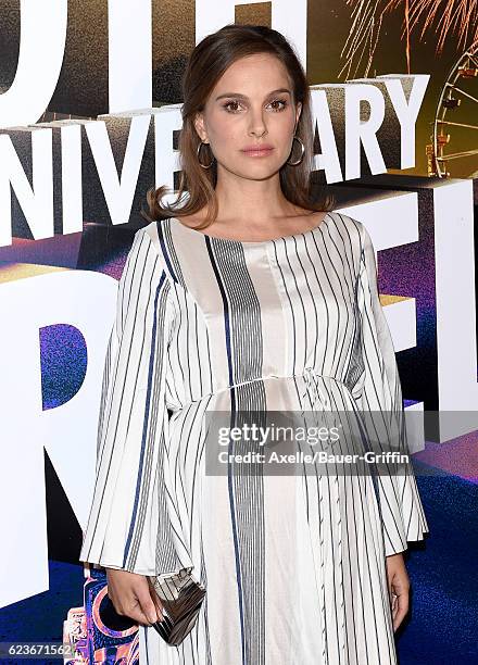 Actress Natalie Portman arrives at the 30th Israel Film Festival Anniversary Gala Awards Dinner at the Beverly Wilshire Four Seasons Hotel on...