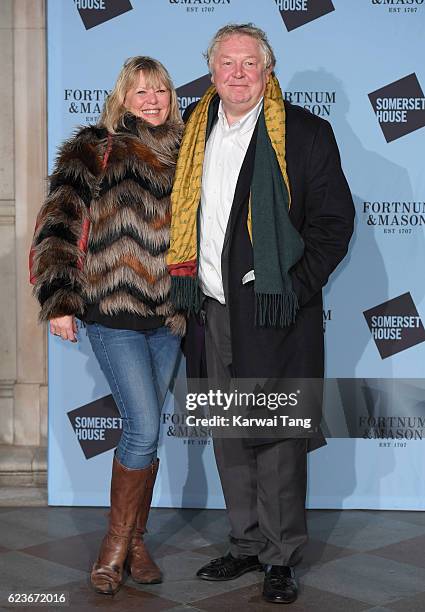 Nick Ferrari and Sandra Phylis Conolly attend the launch party for Skate at Somerset House with Fortnum & Mason at Somerset House on November 16,...