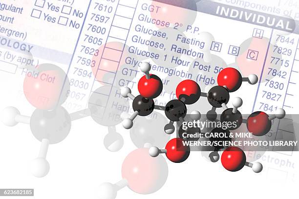 glucose molecules, illustration - carbohydrate-biological-molecule stock illustrations