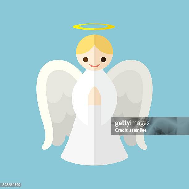 ilustrações de stock, clip art, desenhos animados e ícones de angel - angel