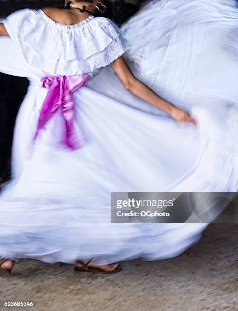 abstract of traditional dancer with motion blur - ogphoto and costa rica stock pictures, royalty-free photos & images