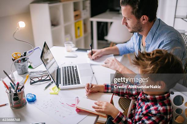 Father Work Drawing 937 Kid Dad Working Drawing Stock Photos, High-Res Pictures, and Images ...
