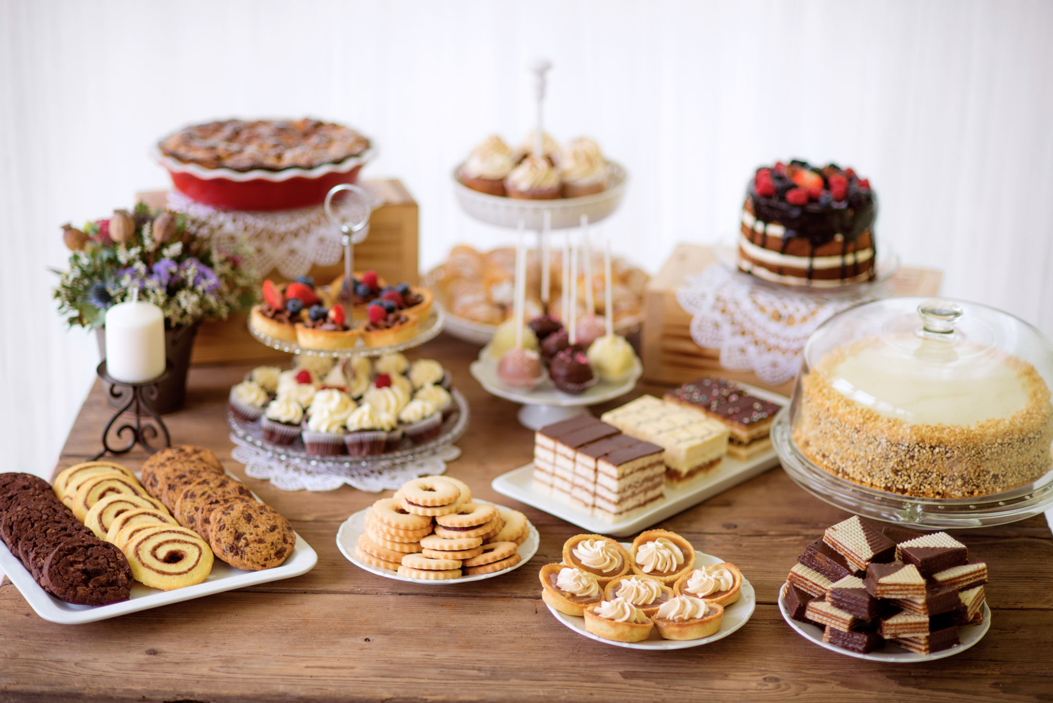 cakes on table