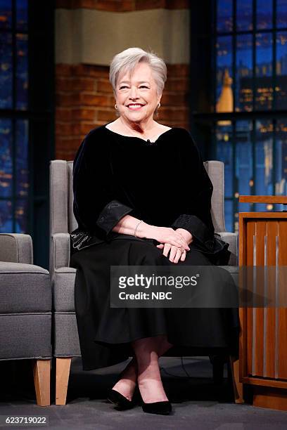 Episode 450 -- Pictured: Actress Kathy Bates during an interview on November 16, 2016 --