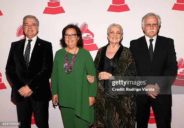 Musicians Inaki Uranga, Estibaliz Uranga, Amaya Uranga, and Carlos Zubiaga of El Consorcio attend the 2016 Latin Recording Academy Special Awards...