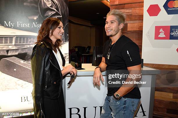 Musician Jesus Alberto Miranda Perez of Chino & Nacho attends the gift lounge during the 17th annual Latin Grammy Awards at T-Mobile Arena on...