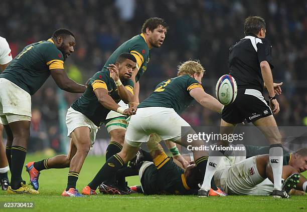 Rudy Paige of South Africa during the Old Mutual Wealth Series match between England and South Africa at Twickenham Stadium on November 12, 2016 in...