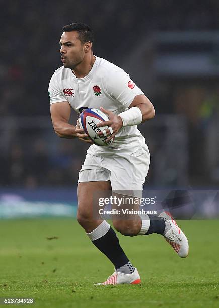 Ben T'eo of England during the Old Mutual Wealth Series match between England and South Africa at Twickenham Stadium on November 12, 2016 in London,...