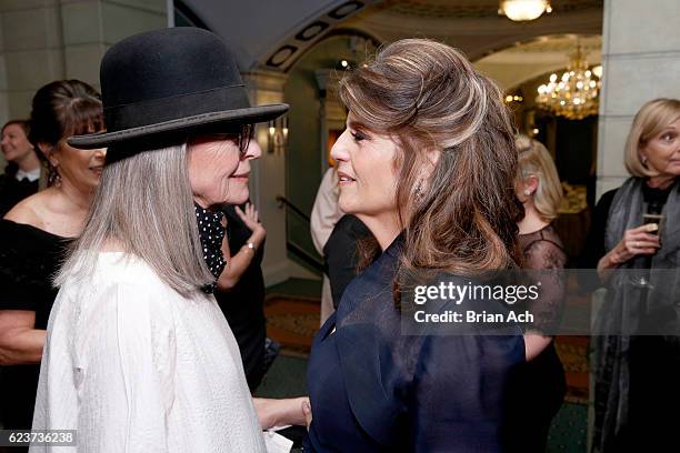 Actress Diane Keaton and President of L'Oreal Paris Karen T Fondu attend the L'Oreal Paris Women of Worth Celebration 2016 Arrivals on November 16,...