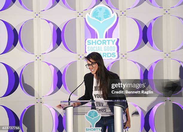 2016ish With Liz Plank receives the Best in News and Media award during the 1st Annual Shorty Social Good Awards at Apella on November 16, 2016 in...