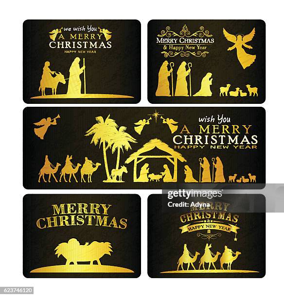 christmas greeting - riding camel stock illustrations