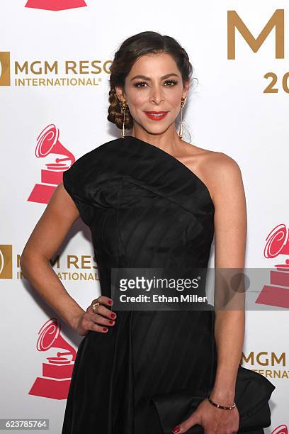 Personality Lourdes Stephen attends the 2016 Person of the Year honoring Marc Anthony at MGM Grand Garden Arena on November 16, 2016 in Las Vegas,...