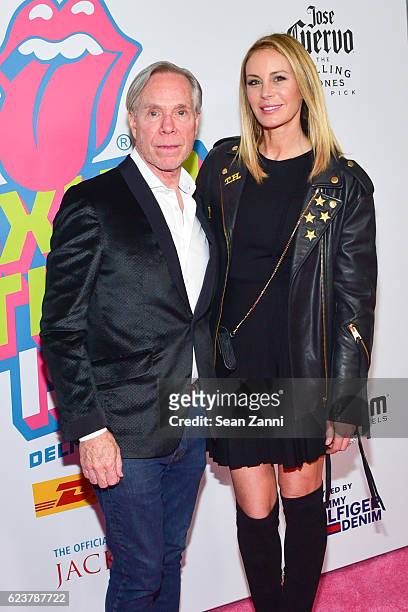Tommy Hilfiger and Dee Ocleppo attend The Rolling Stones - Exhibitionism Opening Night at Industria Superstudio on November 15, 2016 in New York City.