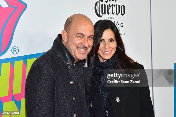 John Varvatos and Joyce Zybelberg Varvatos attend The Rolling Stones - Exhibitionism Opening Night at Industria Superstudio on November 15, 2016 in...