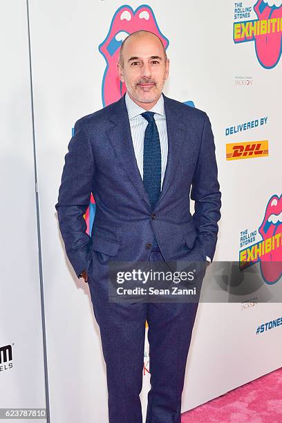 Matt Lauer attends The Rolling Stones - Exhibitionism Opening Night at Industria Superstudio on November 15, 2016 in New York City.