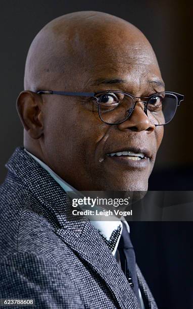 Samuel L. Jackson arrives at the 2016 Gershwin Prize For Popular Song Concert honoring Smokey Robinson at DAR Constitution Hall on November 16, 2016...