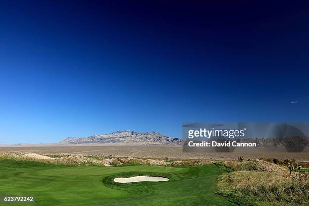 The 412 yards par 4, second hole at the Paiute Golf Resort on November 4, 2016 in Las Vegas, Nevada.