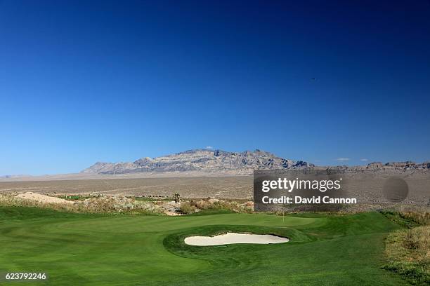 The 412 yards par 4, second hole at the Paiute Golf Resort on November 4, 2016 in Las Vegas, Nevada.