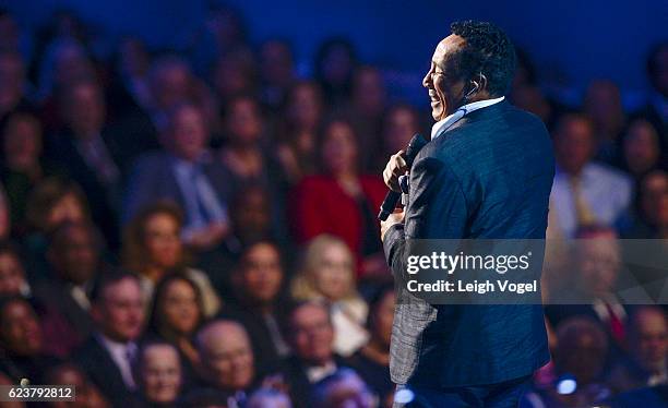 Smokey Robinson performs during the 2016 Gershwin Prize For Popular Song Concert honoring Smokey Robinson at DAR Constitution Hall on November 16,...