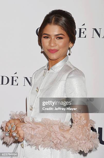 Honoree/actress/singer/dancer Zendaya arrives at the Glamour Women Of The Year 2016 at NeueHouse Hollywood on November 14, 2016 in Los Angeles,...