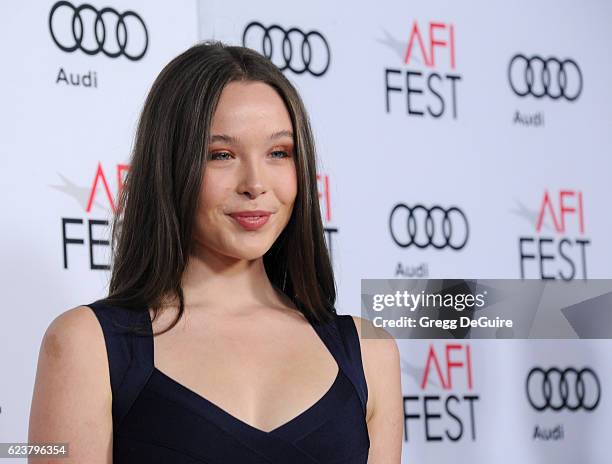 Ella Beatty arrives at the AFI FEST 2016 Presented By Audi - A Tribute To Annette Bening And Gala Screening Of A24's "20th Century Women" at TCL...