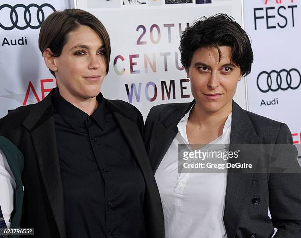 Producer Megan Ellison and executive producer Chelsea Barnard arrive at the AFI FEST 2016 Presented By Audi - A Tribute To Annette Bening And Gala...