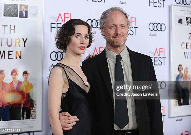 Miranda July and Mike Mills attend a screening of "20th Century Women" at the 2016 AFI Fest at TCL Chinese Theatre on November 16, 2016 in Hollywood,...