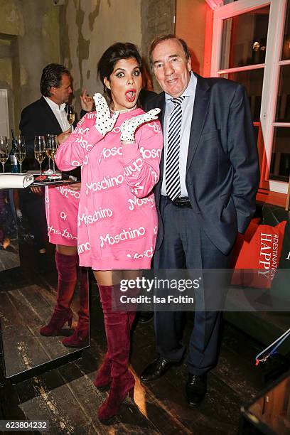 Singer Indira Weis and business man Frank Fleschenberg attend the New Faces Award Fashion 2016 the New Faces Award Fashion 2016 on November 16, 2016...