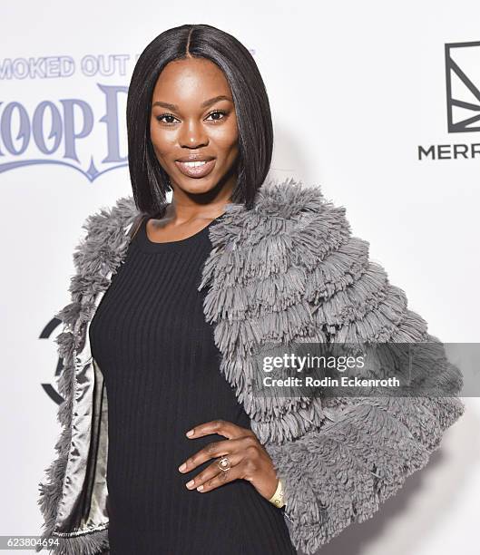 Model Eugena Washington attends Fusion's All Def Roast: The Smoked Out Roast of Snoop Dogg at Avalon Hollywood on November 16, 2016 in Los Angeles,...